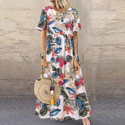 Lara™ | Artisan Floral Summer Dress